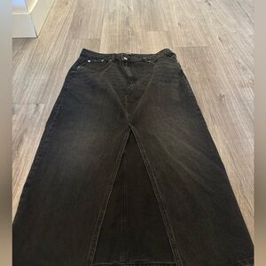 Size 31 Black Denim Skirt
